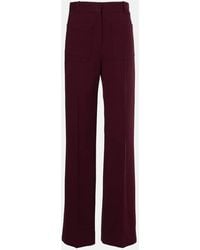 Victoria Beckham - Weite High-Rise-Hose Alina - Lyst