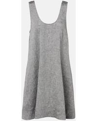 Asceno - Sicily Linen Minidress - Lyst