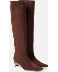 STAUD - Wally Suede Knee-High Boots - Lyst