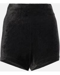 Rick Owens - Lilies Dirt Velvet Jersey Shorts - Lyst