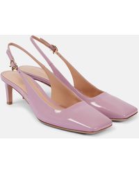 Gianvito Rossi - 55 Leather Slingback Pumps - Lyst