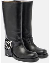 Mach & Mach - Stiefel Double Heart Aus Leder - Lyst