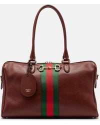 Gucci - Borsetto Large Leather Bowling Bag - Lyst