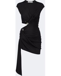 Christopher Esber - Droplet Crystal Ribbed-Knit Jersey Minidress - Lyst