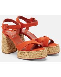 Christian Louboutin - Calakala Suede Espadrille Sandals - Lyst