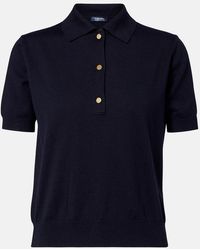 Max Mara - Cotton, Silk, And Cashmere Polo Sweater - Lyst