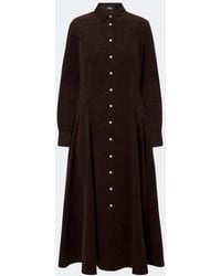 Polo Ralph Lauren - Cotton Corduroy Midi Dress - Lyst