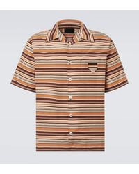 Prada - Bedrucktes Hemd Aus Baumwolle Und Seide - Lyst