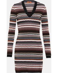 Missoni - Zig Zag Sweater Dress - Lyst
