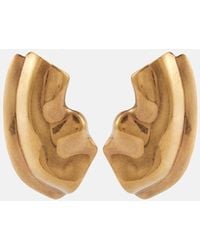 KHAITE - Pendientes Amato Chapados En Oro - Lyst