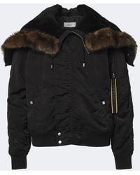 Fendi - Shearling-Trimmed Technical Blouson Jacket - Lyst
