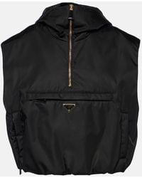 Prada - Wattierte Weste Aus Re-Nylon - Lyst