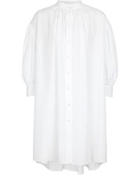 Alexander McQueen - Robe chemise en coton - Lyst