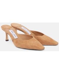 Jimmy Choo - Vivi 65 Suede Mules - Lyst