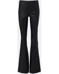 Stouls - Gege Leather Flared Pants - Lyst