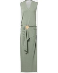 Jil Sander - Virgin Wool Maxi Dress - Lyst