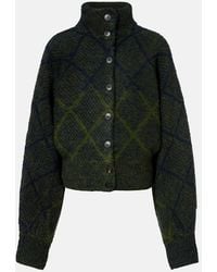 Dries Van Noten - Argyle Alpaca And Wool-Blend Cardigan - Lyst