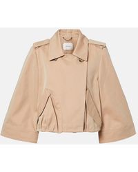 Dorothee Schumacher - Luxury Layer Cropped Cotton-Blend Jacket - Lyst