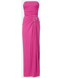 Jonathan Simkhai - Emma Gathered Jersey Bustier Dress - Lyst