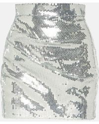 Alex Perry - Mini-Jupe A Sequins - Lyst