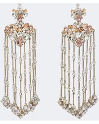 Rabanne - Crystal-Embellished Drop Earrings - Lyst
