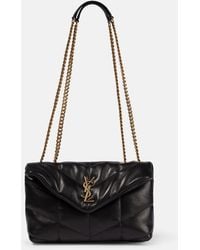 Saint Laurent - Mini Puffer Leather Crossbody Handbag - Lyst