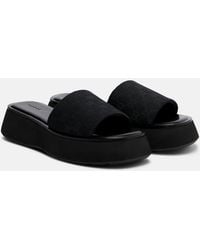 Gucci - Gg Canvas Platform Slides - Lyst