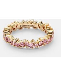 Suzanne Kalan - Anillo De Oro De 18 Ct Con Zafiros Y Diamantes - Lyst