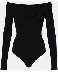 Alaïa - Ribbed Bodysuit - Lyst