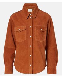 Isabel Marant - Hemd Delcia Aus Veloursleder - Lyst