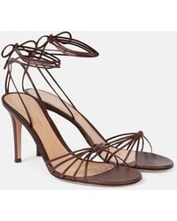 Gianvito Rossi - Gwyneth Leather Sandals - Lyst