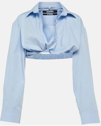 Jacquemus - La Chemise Bahia Cropped Top - Lyst