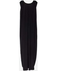 FFORME - Pleated Silk Maxi Dress - Lyst