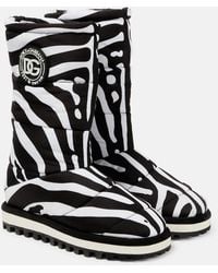 Dolce & Gabbana - Bedruckte Schneestiefel - Lyst