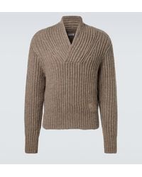 Burberry - Ribbed-Knit Wool Sweater - Lyst