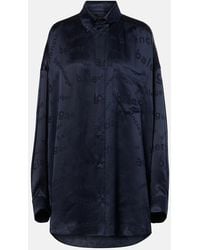 Balenciaga - Cocoon Silk Shirt - Lyst