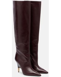 KHAITE - Bella 100 Leather Knee-High Boots - Lyst