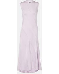 Jil Sander - Asymmetric Midi Dress - Lyst