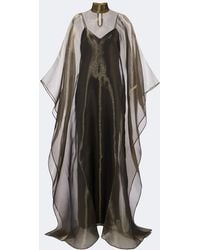 ‎Taller Marmo - Sphinx Draped Organza Kaftan - Lyst