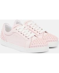 Christian Louboutin - Vieira 2 Studded Leather Sneakers - Lyst