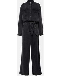 Isabel Marant - Belted Denim Jumpsuit - Lyst