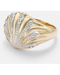 Yvonne Léon - Ring Coquillage Aus 18Kt Gelbgold (750/1000) Mit Diamanten - Lyst