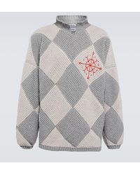 Adish - Embroidered Cotton Sweater - Lyst