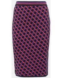 Diane von Furstenberg - Hazel Jacquard Midi Skirt - Lyst