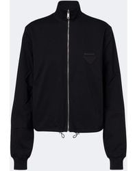 Prada - Reversible Cotton And Re-Nylon Blouson Jacket - Lyst