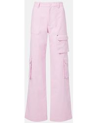 Gucci - Mid-Rise Cotton Canvas Delave Cargo Pants - Lyst