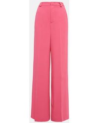 RED Valentino - High-rise Wide-leg Pants - Lyst