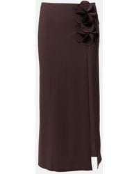 Karla Colletto - Tess Floral-Applique Maxi Skirt - Lyst