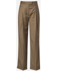 The Row - Sorina High-Rise Virgin Wool Pants - Lyst