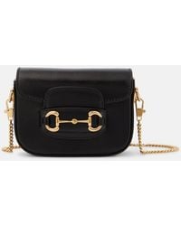 Gucci - Horsebit 1955 Mini Leather Shoulder Bag - Lyst